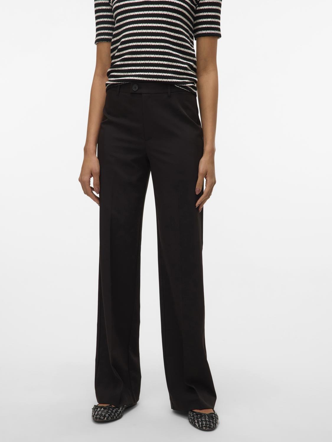 VMTEXAS Trousers - Black - VERO MODA & VILA Bergvik